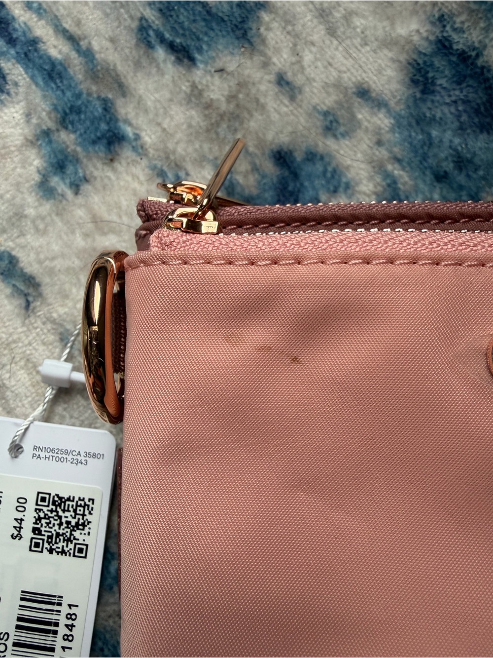 lululemon athletica Blush Pink Double Zip Card & Coin Pouch - Picture 2 of 2
